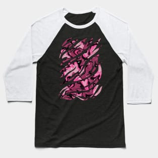 Hot pink abstract geometric shapes Baseball T-Shirt